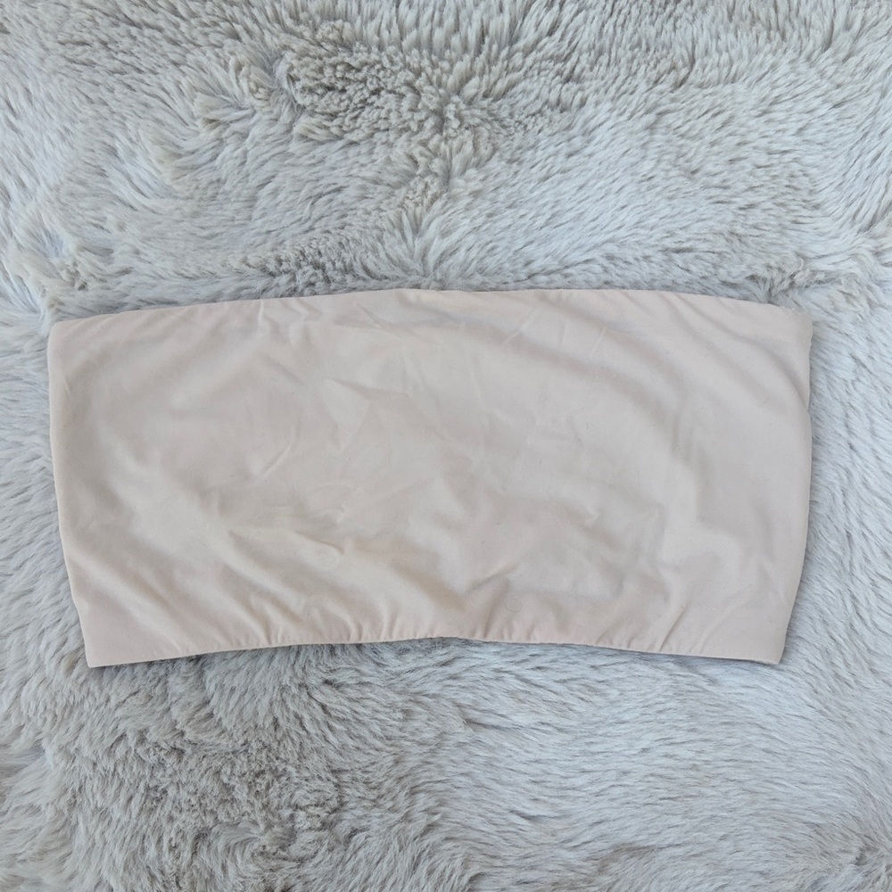 SKIMS Beige Strapless Bandeau Top